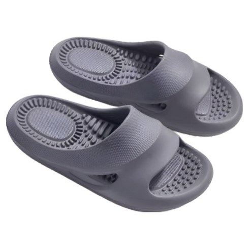 보니토리 발마사지 곡선 지압슬리퍼 255mm, 그레이, 1개