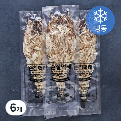 손질먹태 - 해맑은푸드 손질먹태 (냉동), 100g(대), 6개