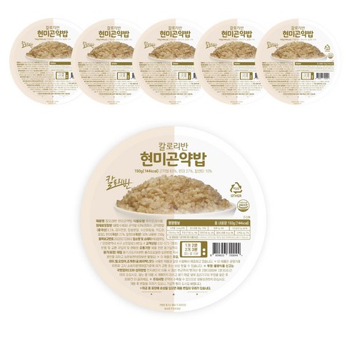 곤약밥 - 칼로리반 현미 곤약밥, 150g, 6개