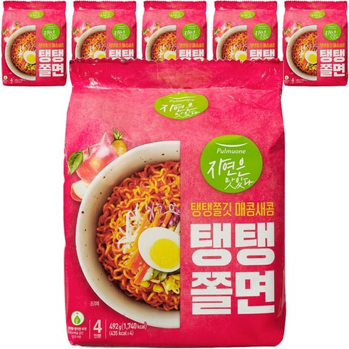 풀무원 탱탱쫄면, 123g, 24개