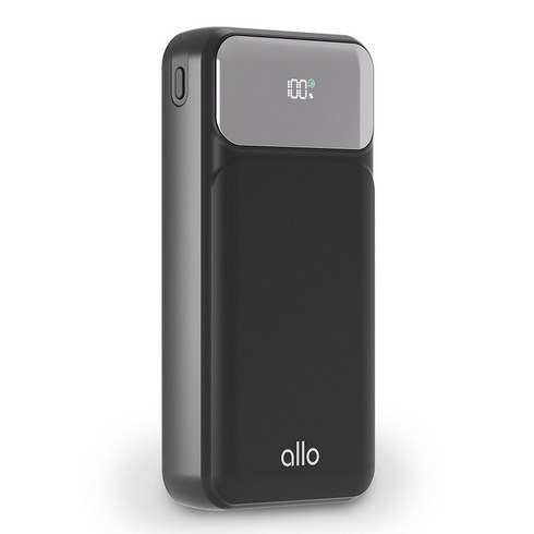 allo1001wqc - 알로코리아 22.5W 고속충전 보조배터리 20000mAh C타입, 2003PD, 블랙