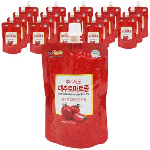 농협 부여세도 대추토마토즙, 20개, 100ml