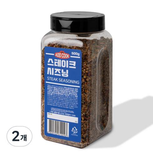 ADDCOOK 스테이크시즈닝, 500g, 2개