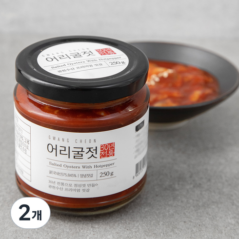 어리굴젓 - 광천 어리굴젓, 250g, 2개