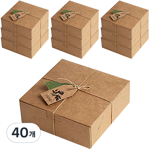 2023년 가성비 최고 크래프트박스 - 콤래드 헬로우모리스 크라프트 선물상자, 3호, 40개