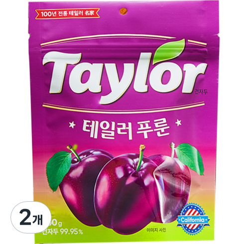 푸룬 - 테일러 푸룬건자두, 250g, 2개