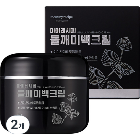 마미레시피 들깨 미백 크림, 50g, 2개