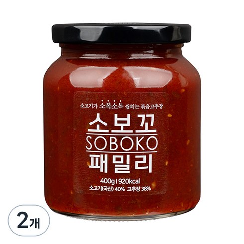 소보꼬고추장 - 소보꼬 소고기 볶음고추장, 400g, 2개