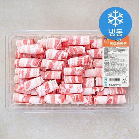 대패삼겹살 - 목우촌 한돈 대패 삼겹살 구이용 (냉동), 800g, 1개