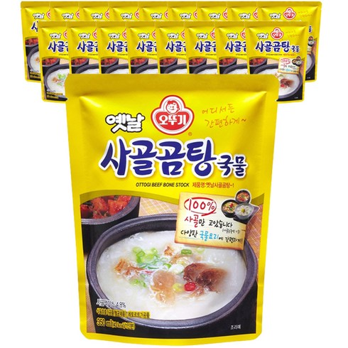 오뚜기 옛날 사골곰탕 국물, 350g, 18개