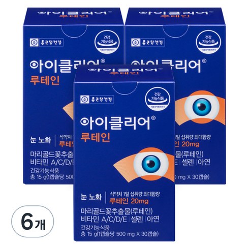 노안안약 - 아이클리어 루테인 15g, 30정, 6개