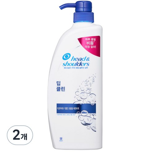 헤드앤숄더 딥 클린 샴푸, 850ml, 2개