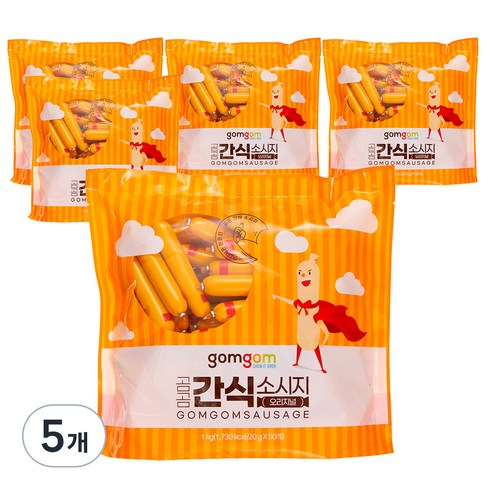 곰곰 간식 소시지 오리지널, 1000g, 5개