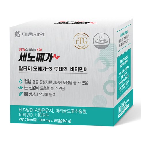 대웅제약 세노메가 알티지 오메가3 루테인 비타민D 60p, 1개, 60g