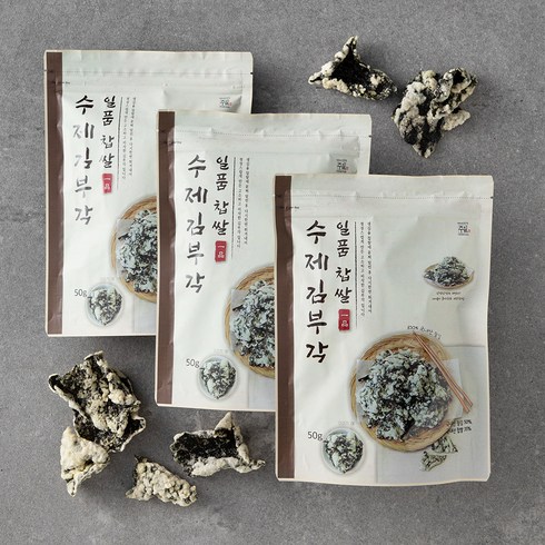 김부각 - 일품 찹쌀 수제 김부각, 50g, 3개