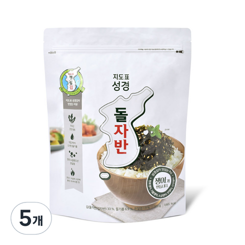 성경김자반 - 성경식품 돌자반, 300g, 5개