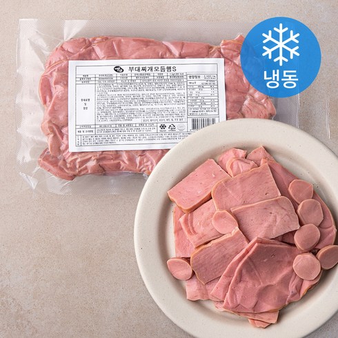 부대찌개햄 - 웰쿠스 부대찌개 모듬햄 S (냉동), 1kg, 1개