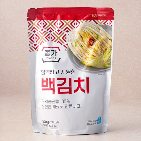 백김치 - 종가 백김치, 500g, 1개