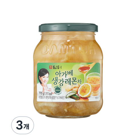 담터 아가베 생강레몬 액상차, 770g, 1개입, 3개