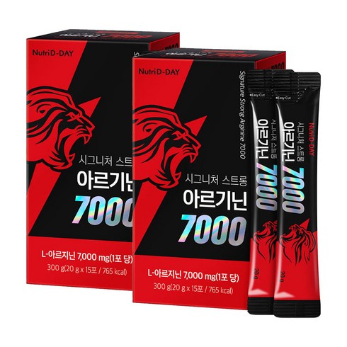 아르기닌7000 - 뉴트리디데이 시그니처 스트롱 아르기닌 7000 액상스틱 15p, 2개, 300g