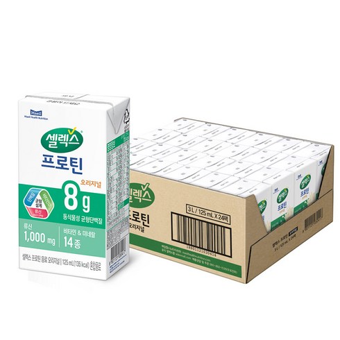 셀렉스 프로틴 오리지널, 125ml, 24개