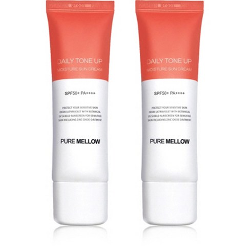 퓨어멜로우 데일리 톤업 촉촉 선크림 SPF50+ PA++++, 50ml, 2개