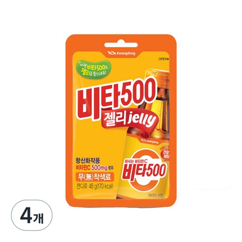 광동 비타500 젤리, 48g, 4개