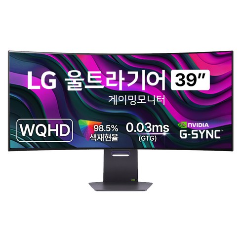 34gs95qe - LG전자 WQHD 울트라기어 게이밍 모니터 방문설치, 99.1cm, 39GS95QE