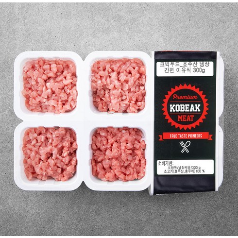 이유식소고기 - 코빅푸드 호주산 냉장 간편 이유식용 소고기 (냉장), 300g, 1개