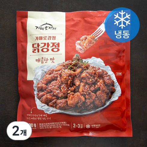 가마로강정 닭강정 매콤한 맛 (냉동), 500g, 2개