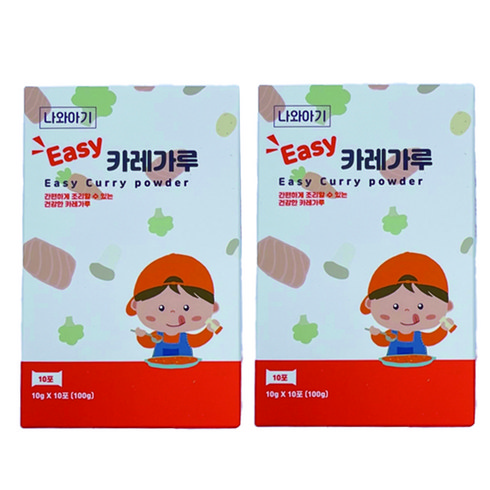 나와아기 유아용 카레가루 10p, 100g, 2개