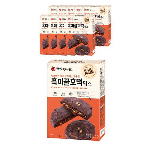 큐원 흑미꿀호떡 믹스, 400g, 10개