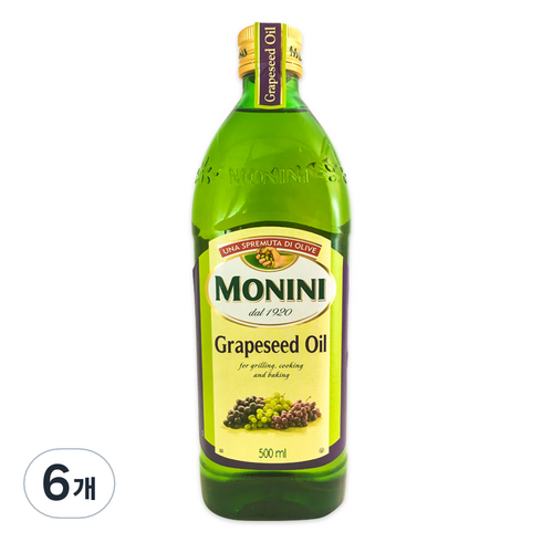 모니니 포도씨유, 500ml, 6개