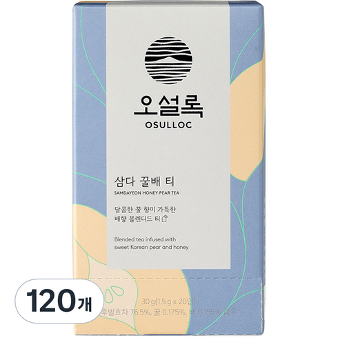 오설록 삼다 꿀배 티, 1.5g, 20개입, 6개