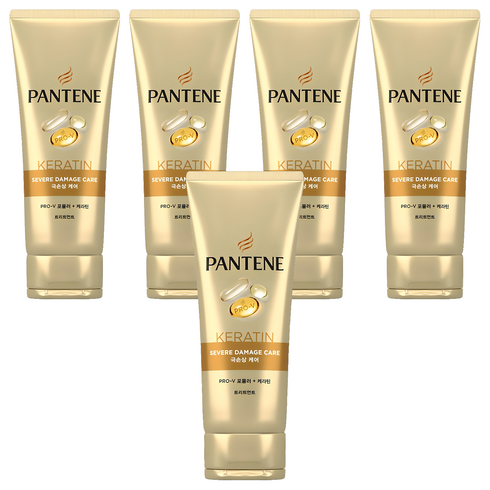 팬틴 케라틴 극손상케어 트리트먼트, 220ml, 5개