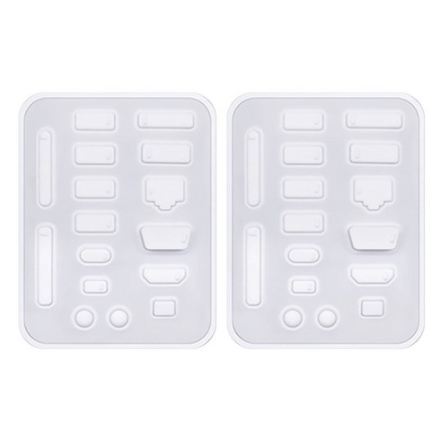 usb마개 - 스타리움 노트북 각종 포트 실리콘 먼지 마개 보호캡, 화이트, 2개