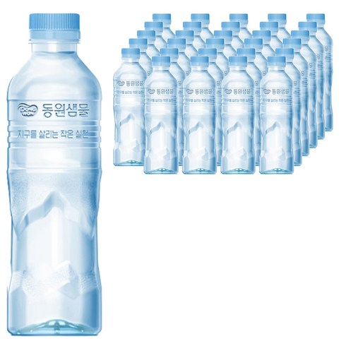 동원샘물 무라벨 생수, 500ml, 60개