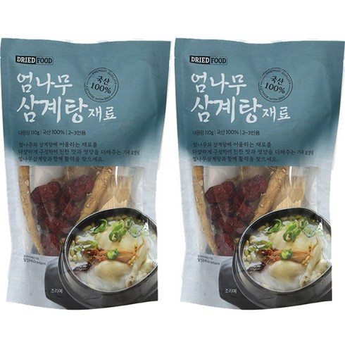 청솔 엄나무 삼계탕재료, 2개, 110g