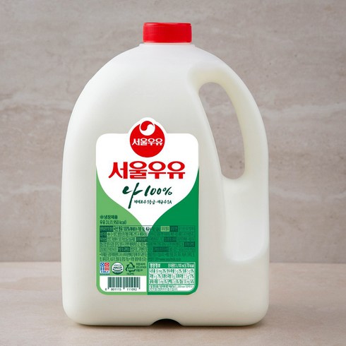 특가 - 서울우유 1급A우유, 3L, 1개