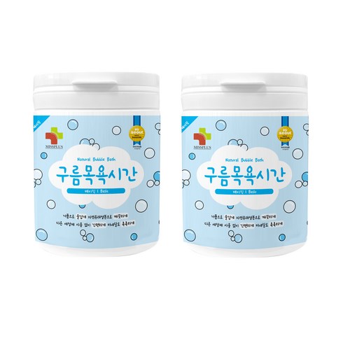 입욕제베이직 - 구름목욕시간 베이직 유아 입욕제 무향, 500g, 2개