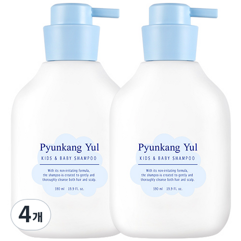 편강율 키즈 앤 베이비 샴푸, 590ml, 4개