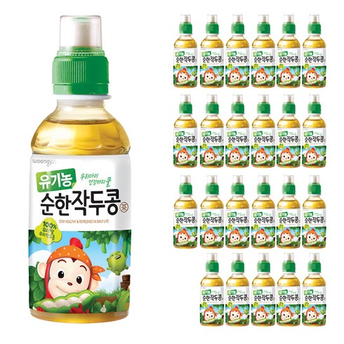 2023년 가성비 최고 유아이온음료 - 웅진 유기농 순한작두콩, 200ml, 24개