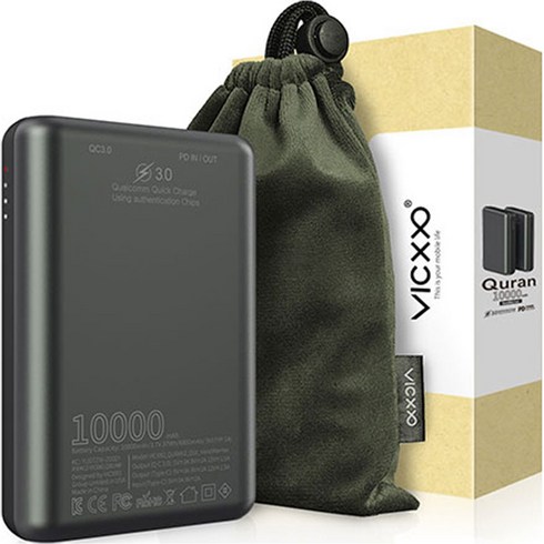 2023년 가성비 최고 10000손난로 - 빅쏘 휴대용 충전식 손난로 USB PD C타입 고속 미니 보조배터리 10000mAh 멀티단자