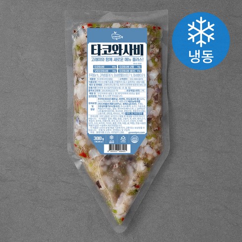 고래미 타코와사비 (냉동), 300g, 1개