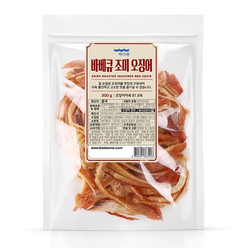 페스츄리오징어 - 바다원 바베큐 오징어 오리지널, 300g, 1개