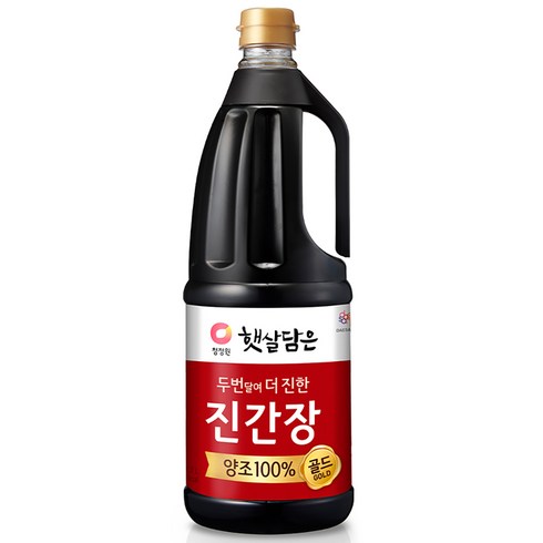 청정원 두번달여 더 진한 진간장골드, 1.7L, 1개