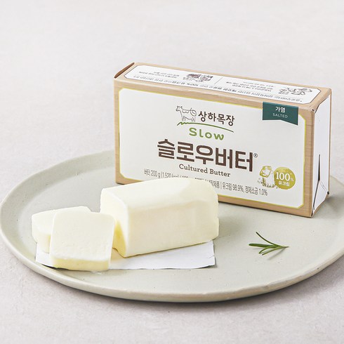 상하목장 슬로우 가염버터, 100g, 2개