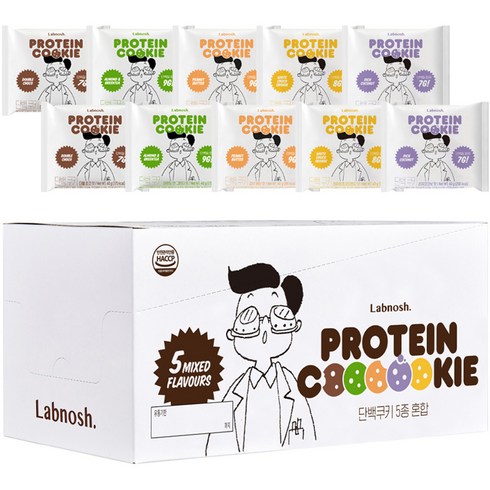 랩노쉬 단백쿠키 믹스 40g x 5종 x 2p 세트, 400g, 1개