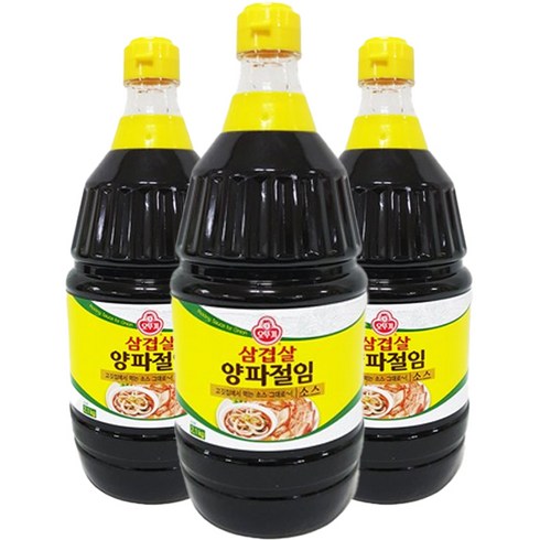 오뚜기 삼겹살 양파 절임 소스, 2.1kg, 3개