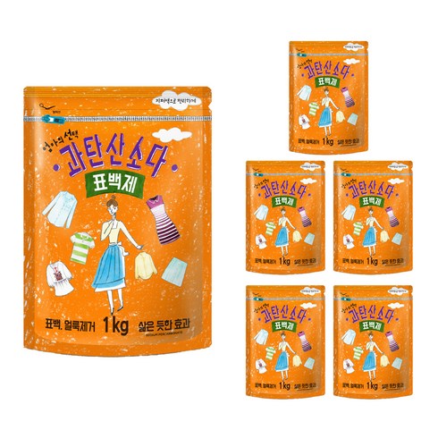 엄마의선택 과탄산소다 표백제, 6개, 1kg